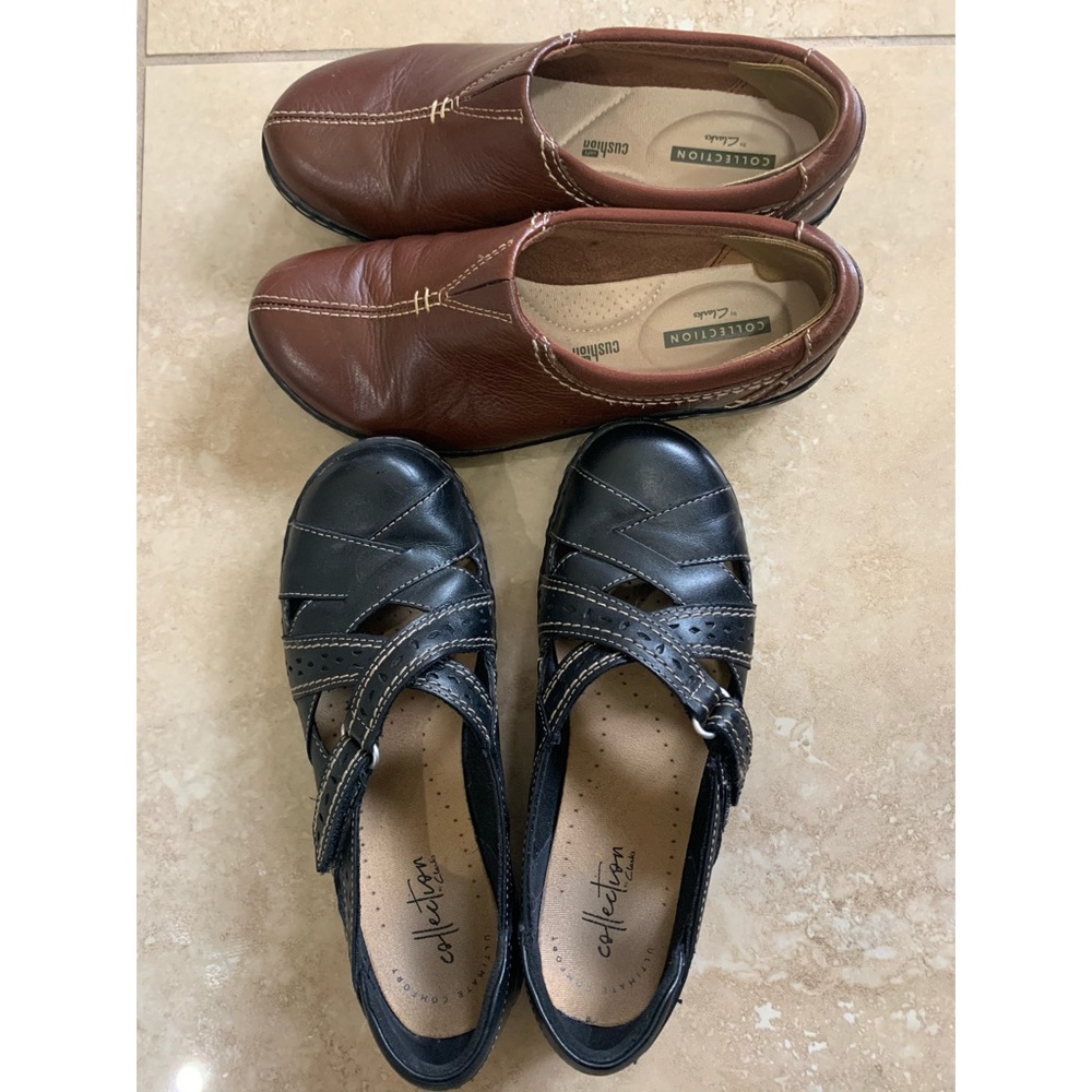 3 pairs Clarks shoes